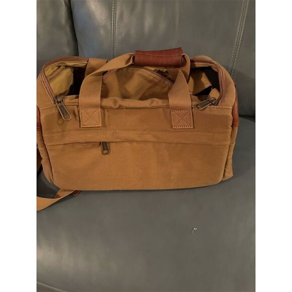 Duluth Trading Co Other - Duluth Trading Co. Firehouse Gear Bag Brown Canvas & Leather